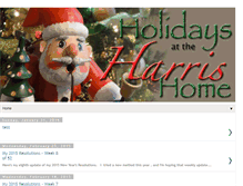 Tablet Screenshot of holidays-at-the-harris-home.blogspot.com