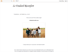 Tablet Screenshot of lefoulardreconfort.blogspot.com