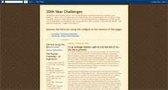 Desktop Screenshot of 30thyearchallenges.blogspot.com