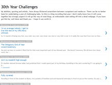 Tablet Screenshot of 30thyearchallenges.blogspot.com