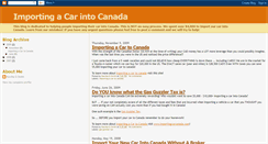 Desktop Screenshot of importingcarcanada.blogspot.com