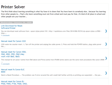 Tablet Screenshot of printer-solver.blogspot.com