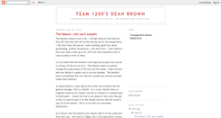 Desktop Screenshot of deanbrownblog.blogspot.com