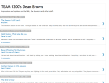 Tablet Screenshot of deanbrownblog.blogspot.com