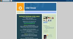 Desktop Screenshot of inter-lineas.blogspot.com