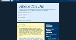 Desktop Screenshot of abovethedin.blogspot.com
