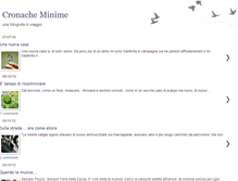 Tablet Screenshot of cronacheminime.blogspot.com