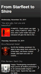Mobile Screenshot of fromstarfleettoshire.blogspot.com