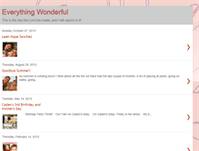 Tablet Screenshot of everything-wonderful.blogspot.com