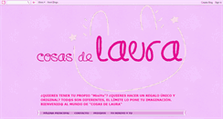 Desktop Screenshot of cosasdelaura.blogspot.com