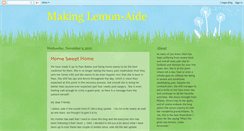 Desktop Screenshot of makinglemon-aide.blogspot.com