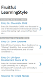 Mobile Screenshot of fruitfullearningstyle.blogspot.com
