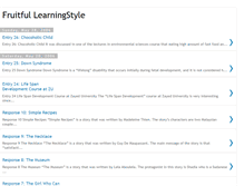 Tablet Screenshot of fruitfullearningstyle.blogspot.com