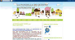 Desktop Screenshot of lapandilladequintomatematicas.blogspot.com