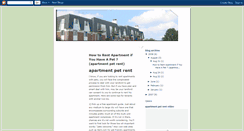 Desktop Screenshot of apartment-pet-rent.blogspot.com