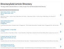 Tablet Screenshot of directorygold-articles.blogspot.com