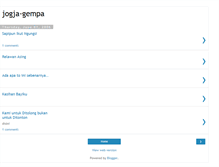 Tablet Screenshot of jogja-gempa.blogspot.com