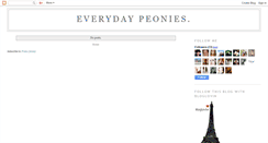 Desktop Screenshot of everydaypeonies.blogspot.com