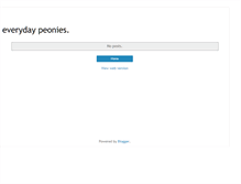 Tablet Screenshot of everydaypeonies.blogspot.com
