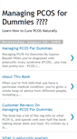 Mobile Screenshot of managing-pcos-for-dummies.blogspot.com