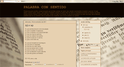 Desktop Screenshot of palabraconsentido.blogspot.com