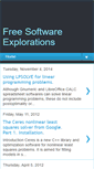 Mobile Screenshot of free-software-explorations.blogspot.com