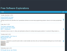 Tablet Screenshot of free-software-explorations.blogspot.com