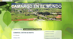 Desktop Screenshot of camargoenelmundo.blogspot.com