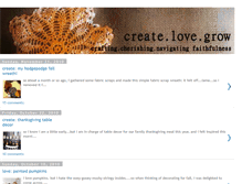 Tablet Screenshot of createlovegrow.blogspot.com