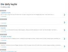 Tablet Screenshot of dailykaylie.blogspot.com