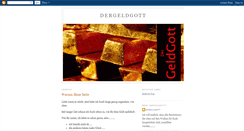 Desktop Screenshot of dergeldgott.blogspot.com