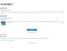 Tablet Screenshot of dergeldgott.blogspot.com