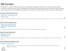 Tablet Screenshot of 500genders.blogspot.com