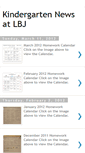 Mobile Screenshot of lbjkindergartennews.blogspot.com