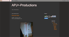 Desktop Screenshot of apjproductions.blogspot.com