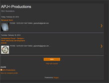 Tablet Screenshot of apjproductions.blogspot.com