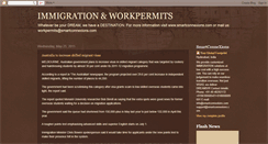 Desktop Screenshot of immigration-workpermits.blogspot.com
