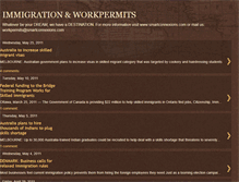 Tablet Screenshot of immigration-workpermits.blogspot.com
