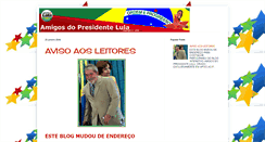 Desktop Screenshot of amigosdopresidentelula.blogspot.com