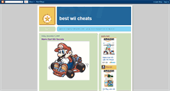 Desktop Screenshot of best-wii-cheats.blogspot.com