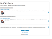 Tablet Screenshot of best-wii-cheats.blogspot.com