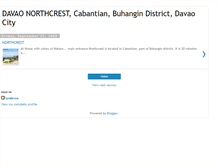 Tablet Screenshot of davaonorthcrest.blogspot.com