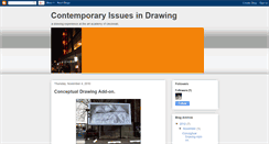 Desktop Screenshot of contemporaryissuesindrawing.blogspot.com