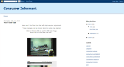 Desktop Screenshot of consumerinformant.blogspot.com
