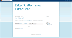 Desktop Screenshot of dittenknitten.blogspot.com