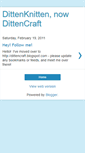 Mobile Screenshot of dittenknitten.blogspot.com
