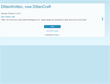 Tablet Screenshot of dittenknitten.blogspot.com