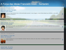 Tablet Screenshot of franciscoassis-santarem.blogspot.com