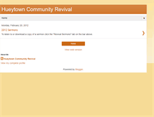 Tablet Screenshot of hueytownrevival.blogspot.com