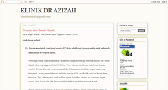 Desktop Screenshot of klinikdrazizah1.blogspot.com